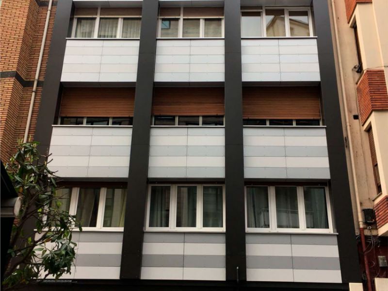 Servicio rehabilitación fachada ventilada Asturias