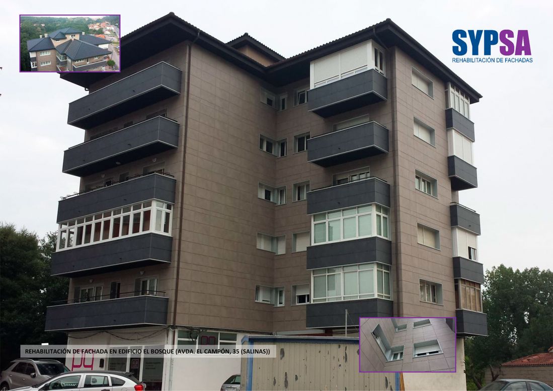Rehabilitación de fachada en Edificio El Bosque (Avda