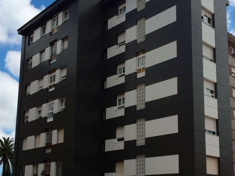 rehabilitación de fachada ventilada en Asturias